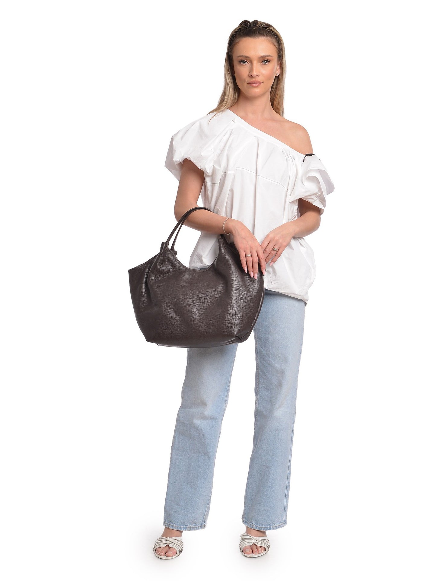 Isabella Rhea Shoulder Bag IR 186T – Handtasche aus echtem Leder, Hergestellt in Italien