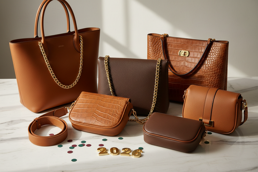 2026 ist da! 🎊 Pantone Mocha Mousse & die Trendfarben für Ihre Ledertasche