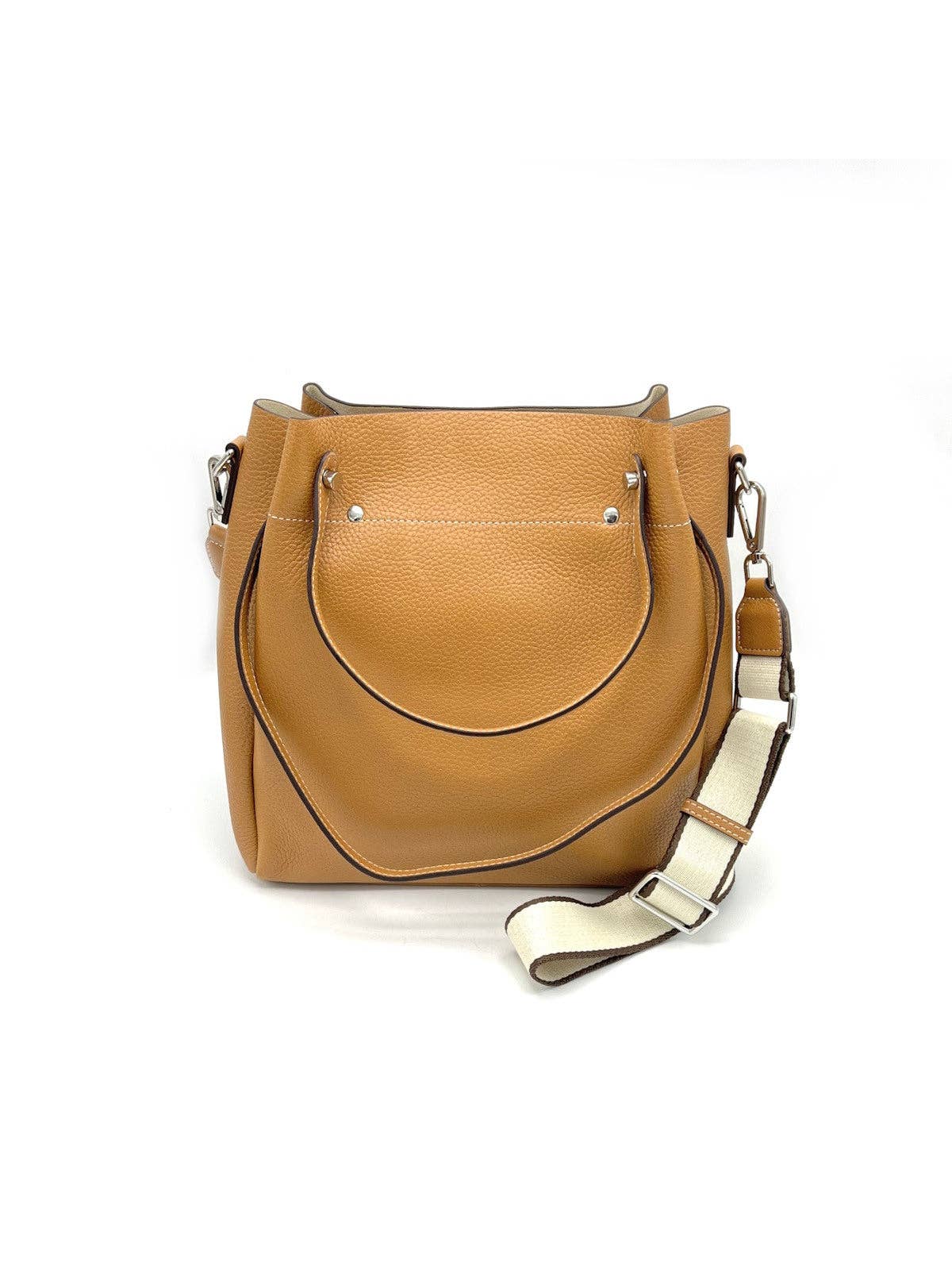 Damen Schultertasche aus echtem Leder, Hergestellt in Italien, Art. 2402NEW