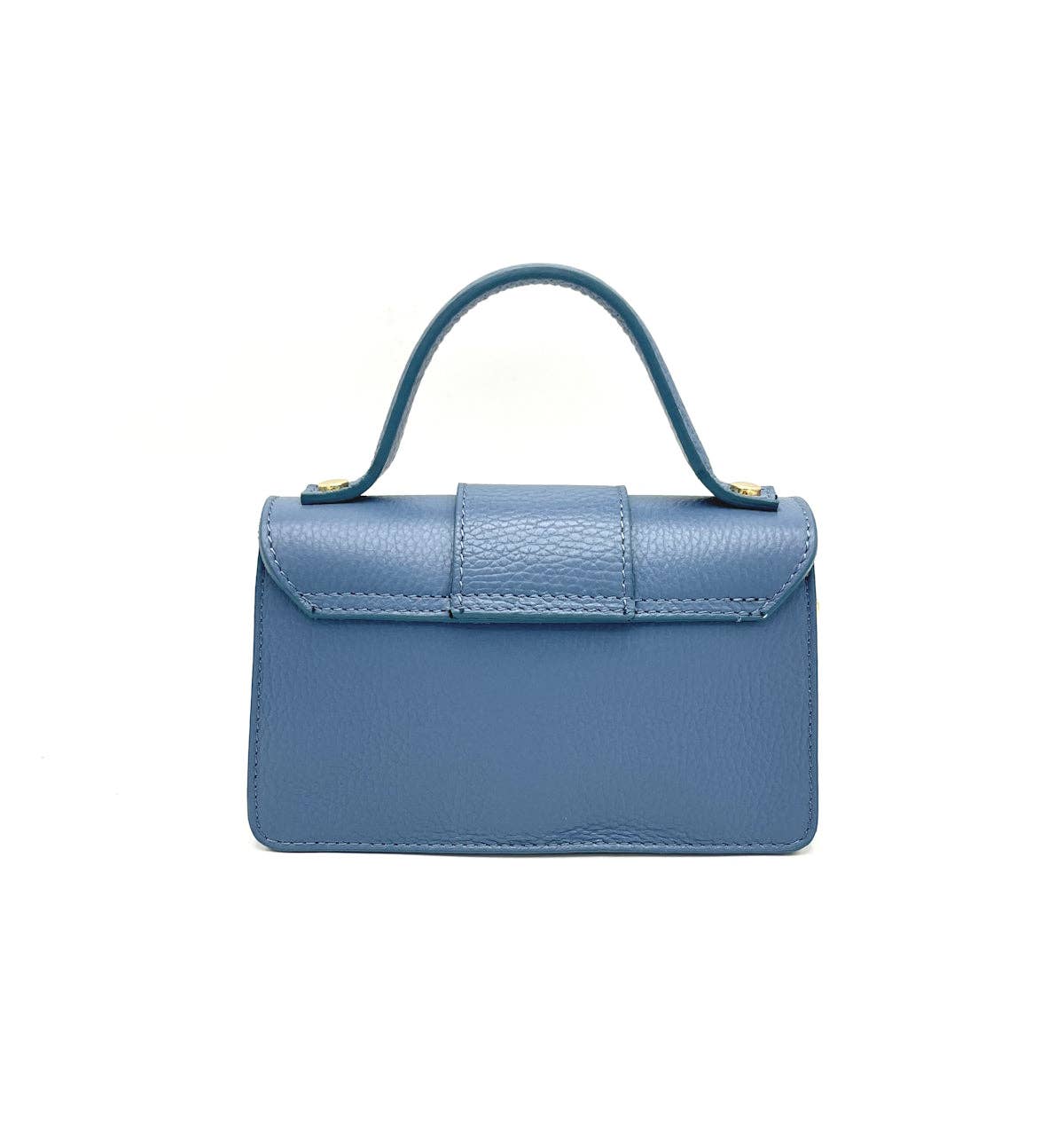 Mini Ledertasche mit Kettenriemen Made in Italy – Art. 112413 | Hellblau