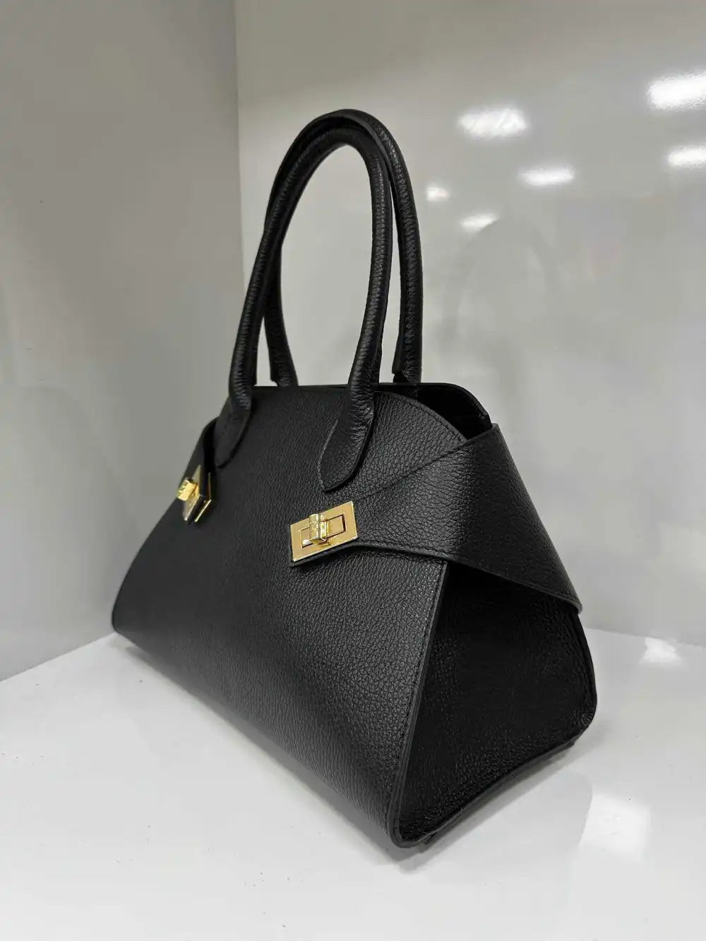 Borsa Serena aus echtem Dollaro-Leder, Hergestellt in Italien