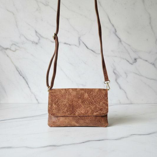 Borsette Linda aus echtem Wildleder, Hergestellt in Italien