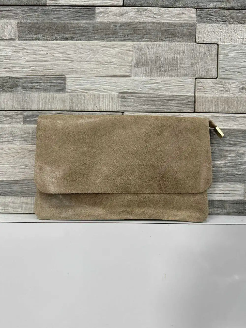 Borsette Linda aus echtem Wildleder, Hergestellt in Italien