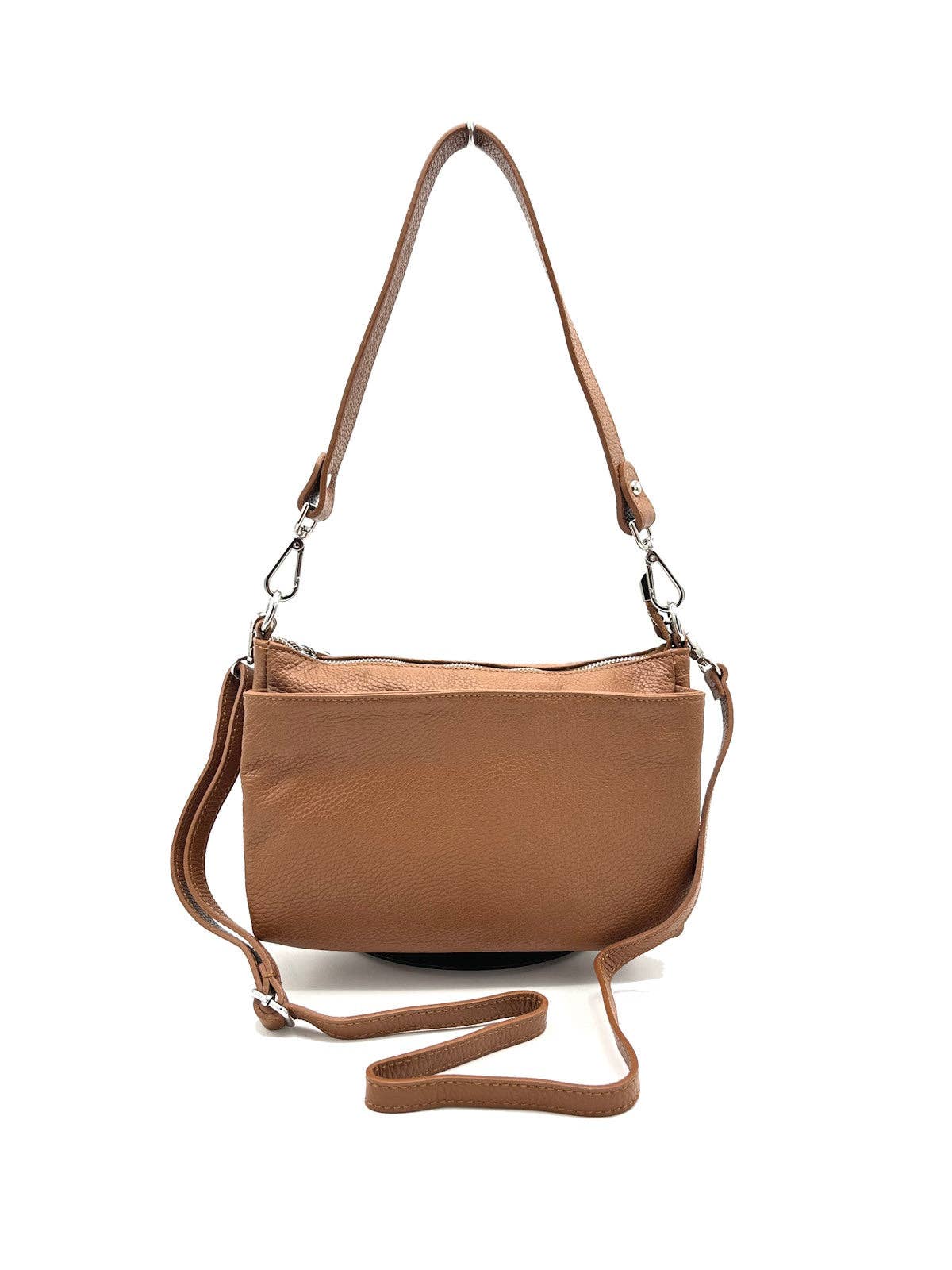 Schultertasche aus echtem Leder, hergestellt in Italien, Art. 112417