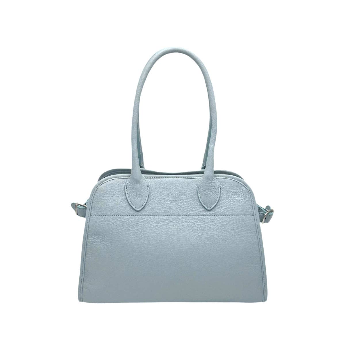 Lederschultertasche Mittelgroß Made in Italy – Art. 112508 | Hellblau