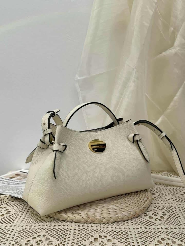 Elegante Ledertasche A00097 – Avorio