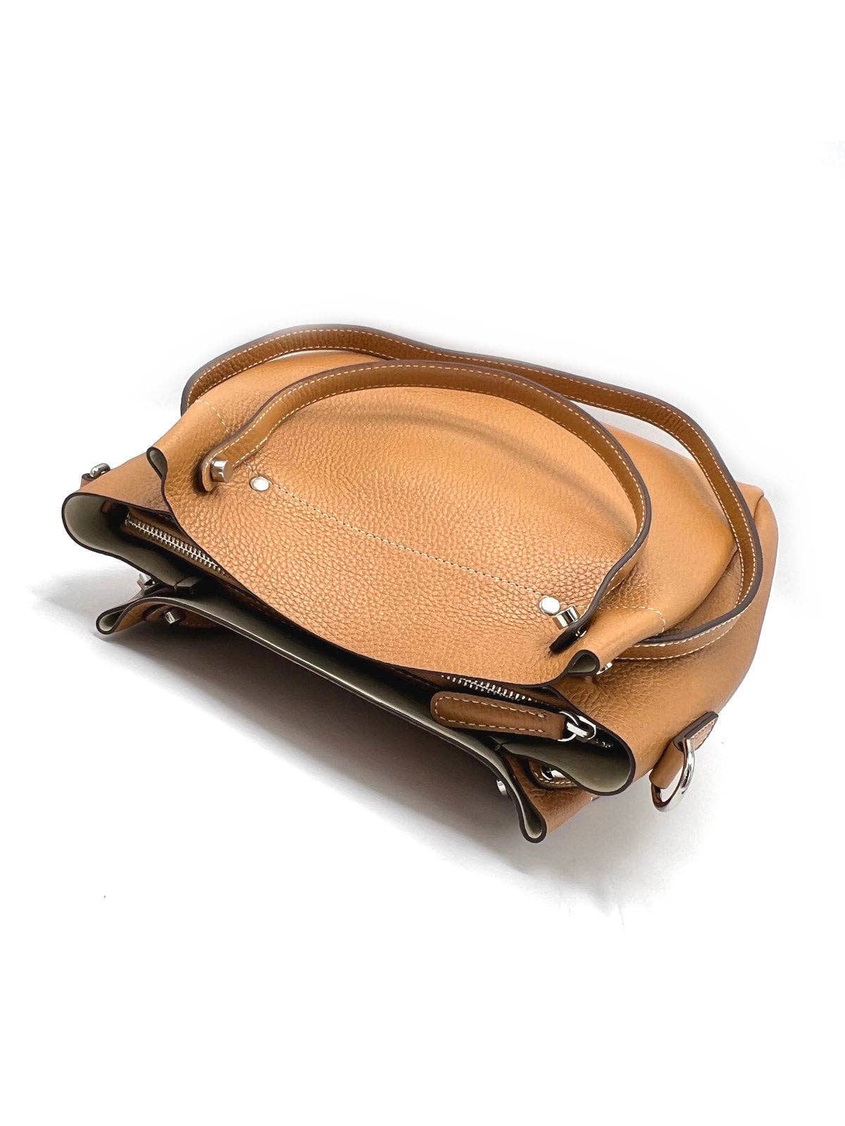 Damen Schultertasche aus echtem Leder, Hergestellt in Italien, Art. 2402NEW