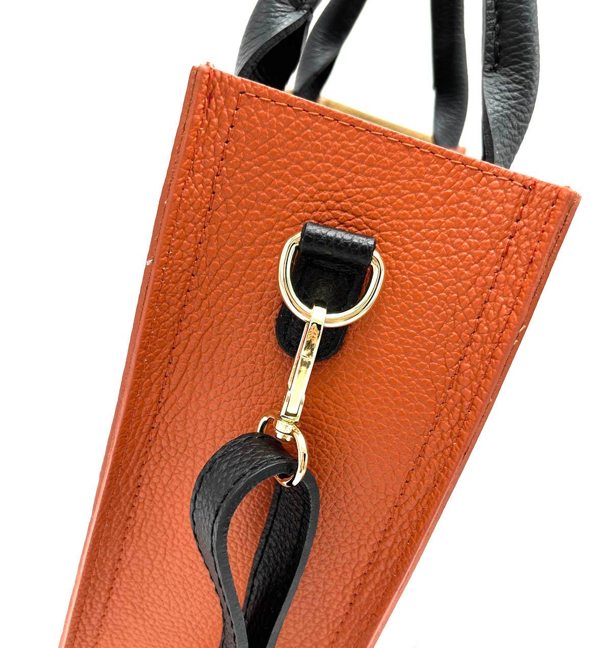 Ledertasche Damen mit Schulterriemen Made in Italy – Art. 112445 | Orange