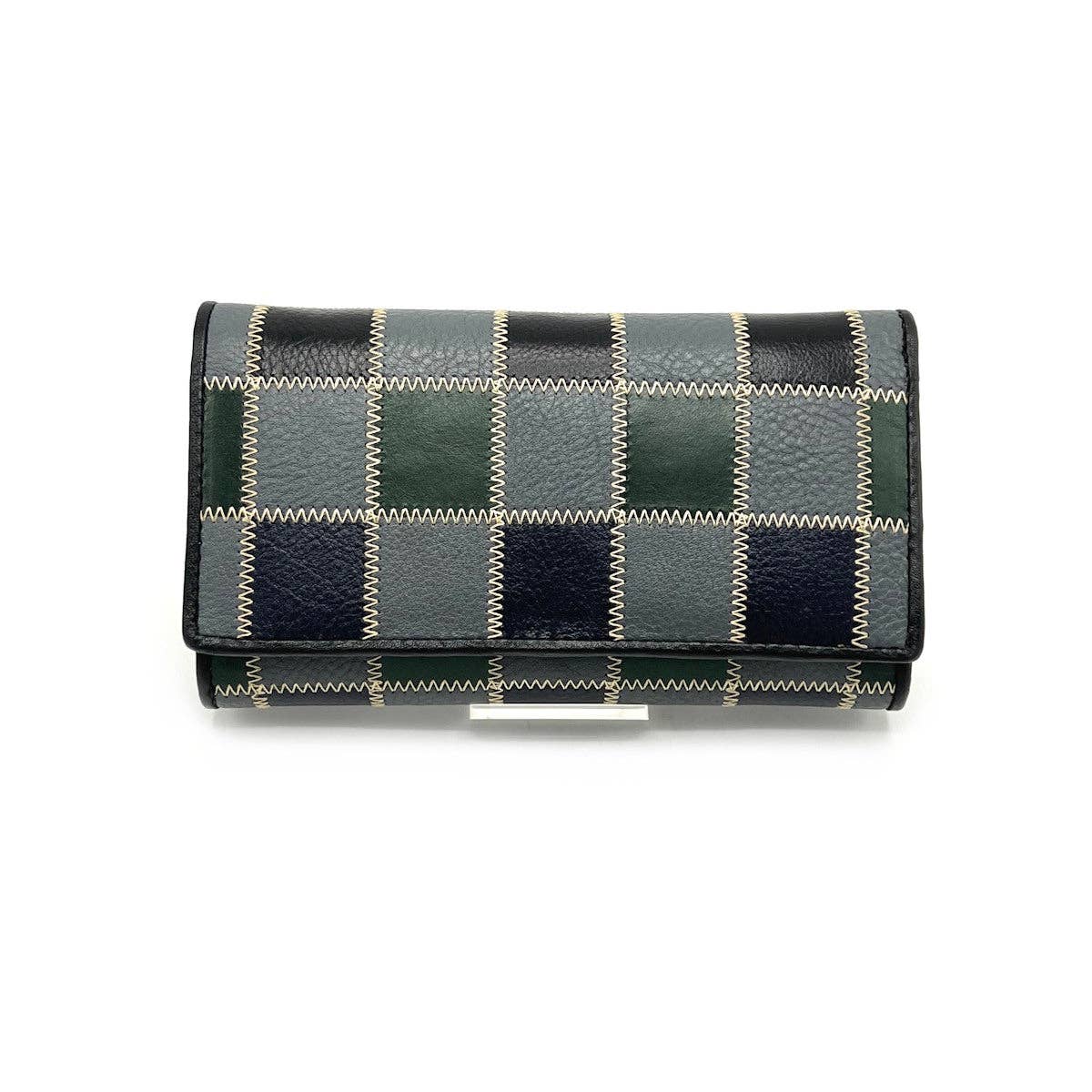 Damen-Geldbörse aus echtem Leder, Patchwork, Art. 895.500