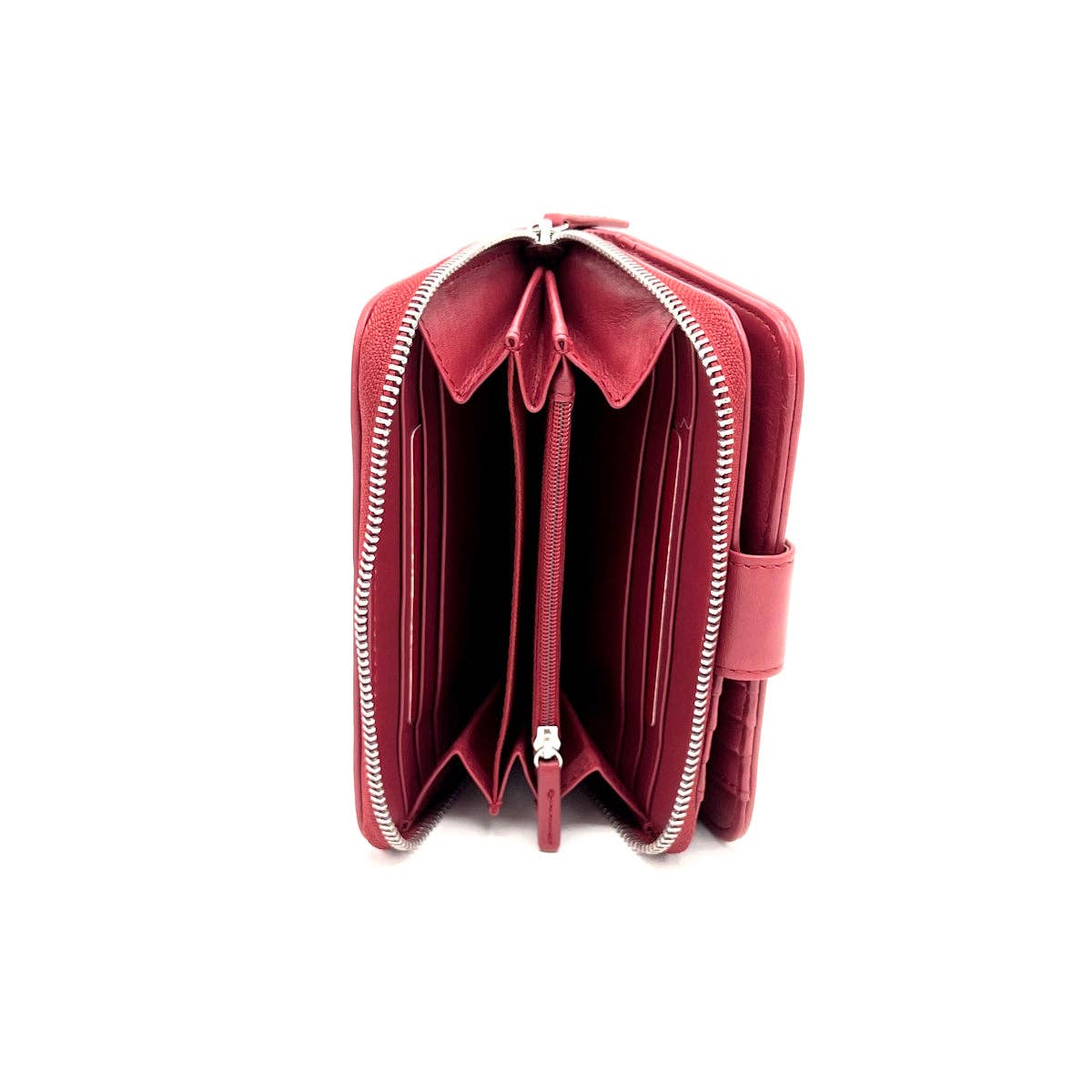 Damen-Geldbörse aus echtem Leder im Patchwork-Design, Art. 836.500