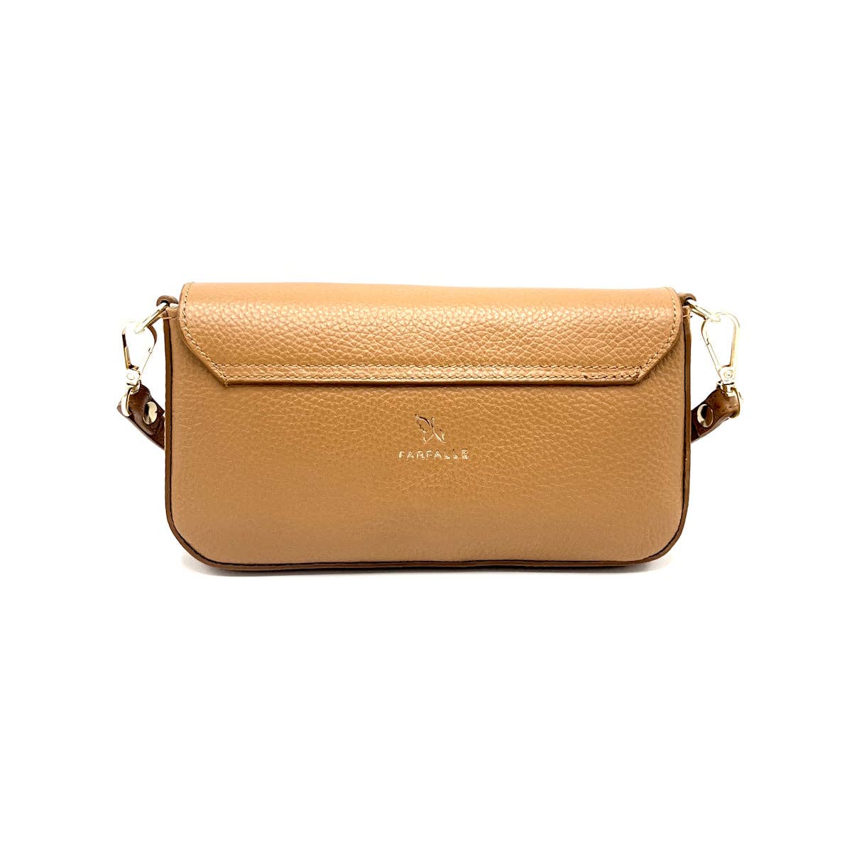 Kleine Umhängetasche aus echtem Leder mit Kette, Hergestellt in Italien, Art. 112489FA