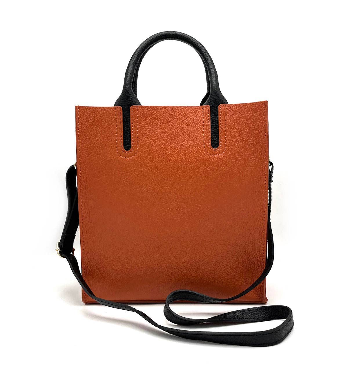 Ledertasche Damen mit Schulterriemen Made in Italy – Art. 112445 | Orange