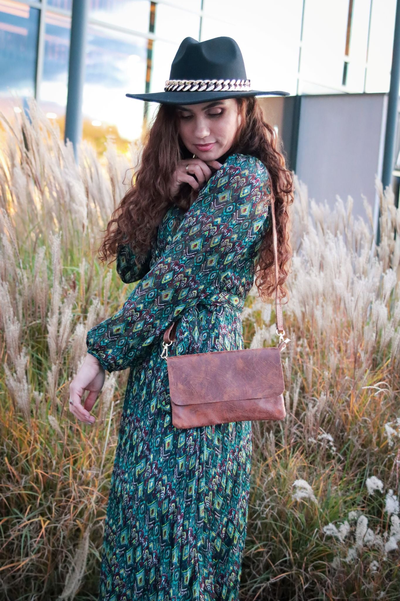 Borsette Linda aus echtem Wildleder, Hergestellt in Italien