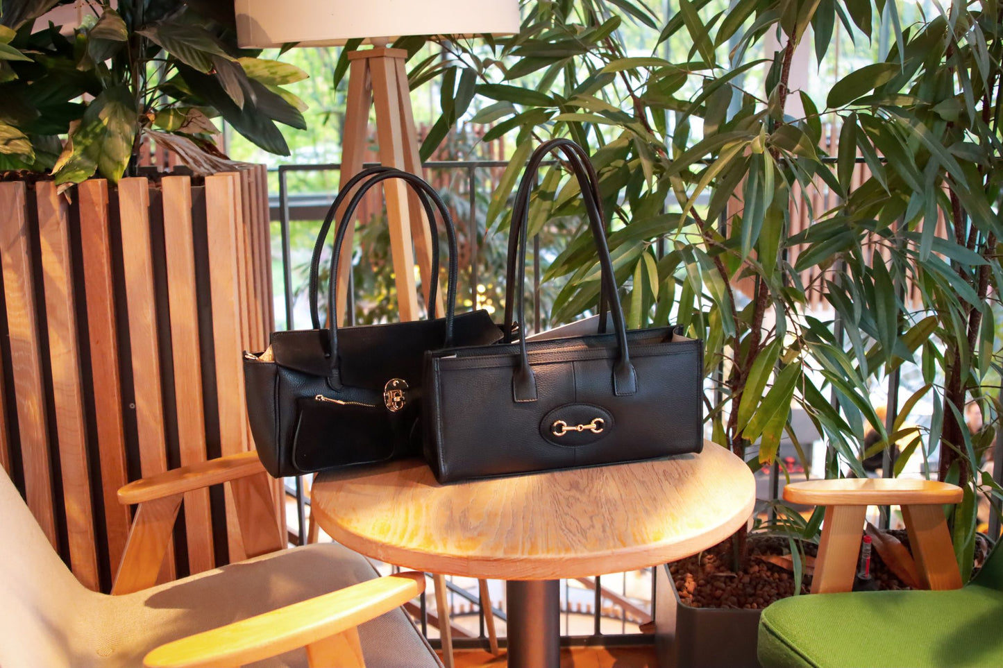 Borse Cucci aus echtem Dollaro-Leder Nero, Hergestellt in Italien