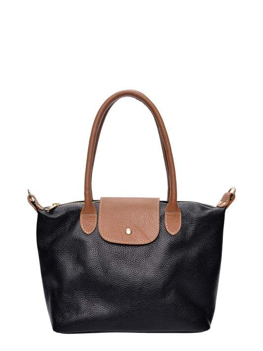 Anna Luchini Shoulder Bag AL 156 – Handtasche aus echtem Leder, Hergestellt in Italien