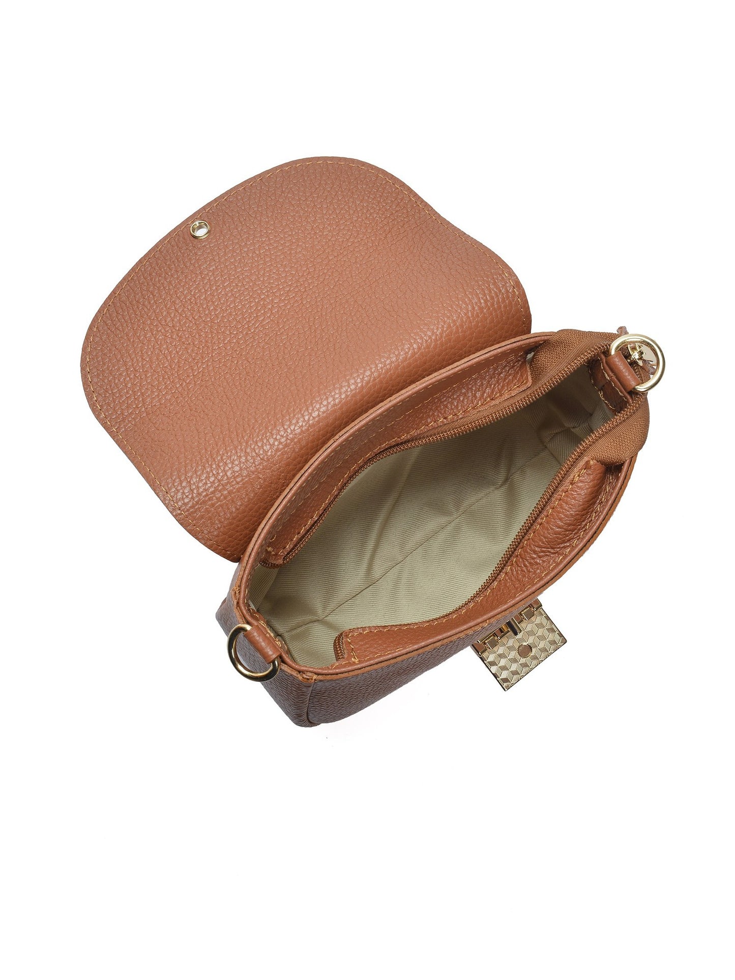 Anna Luchini Crossbody Bag AL 157 – Handtasche aus echtem Leder, Hergestellt in Italien