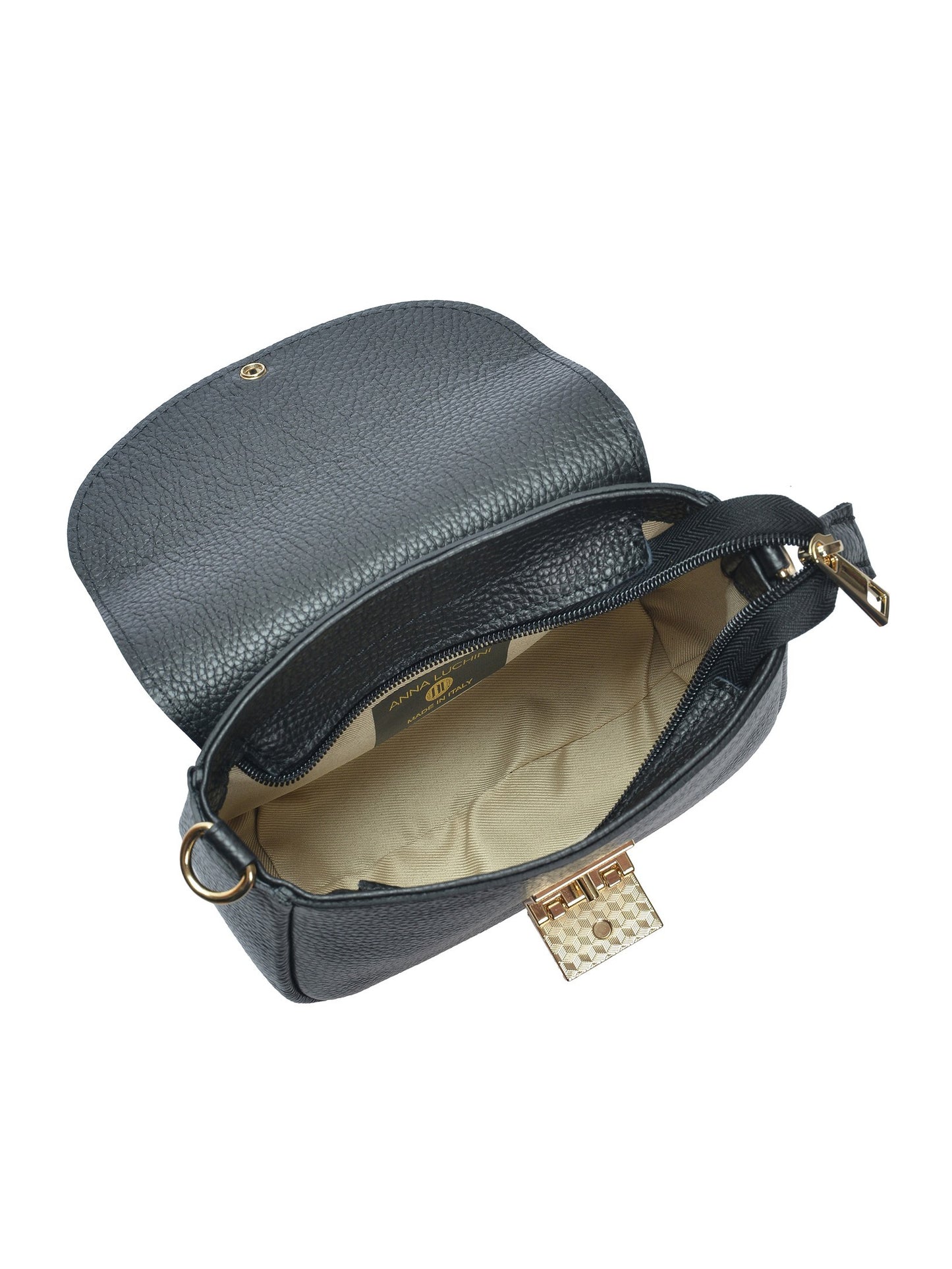 Anna Luchini Crossbody Bag AL 157 – Handtasche aus echtem Leder, Hergestellt in Italien