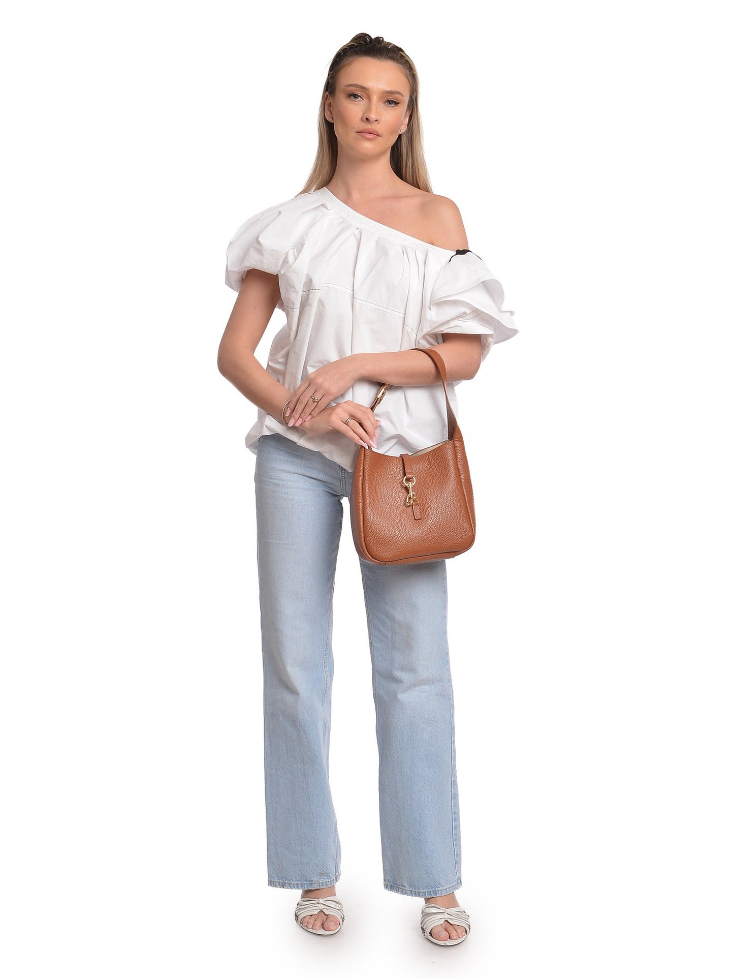 Anna Luchini Handbag AL 159 – Handtasche aus echtem Leder, Hergestellt in Italien