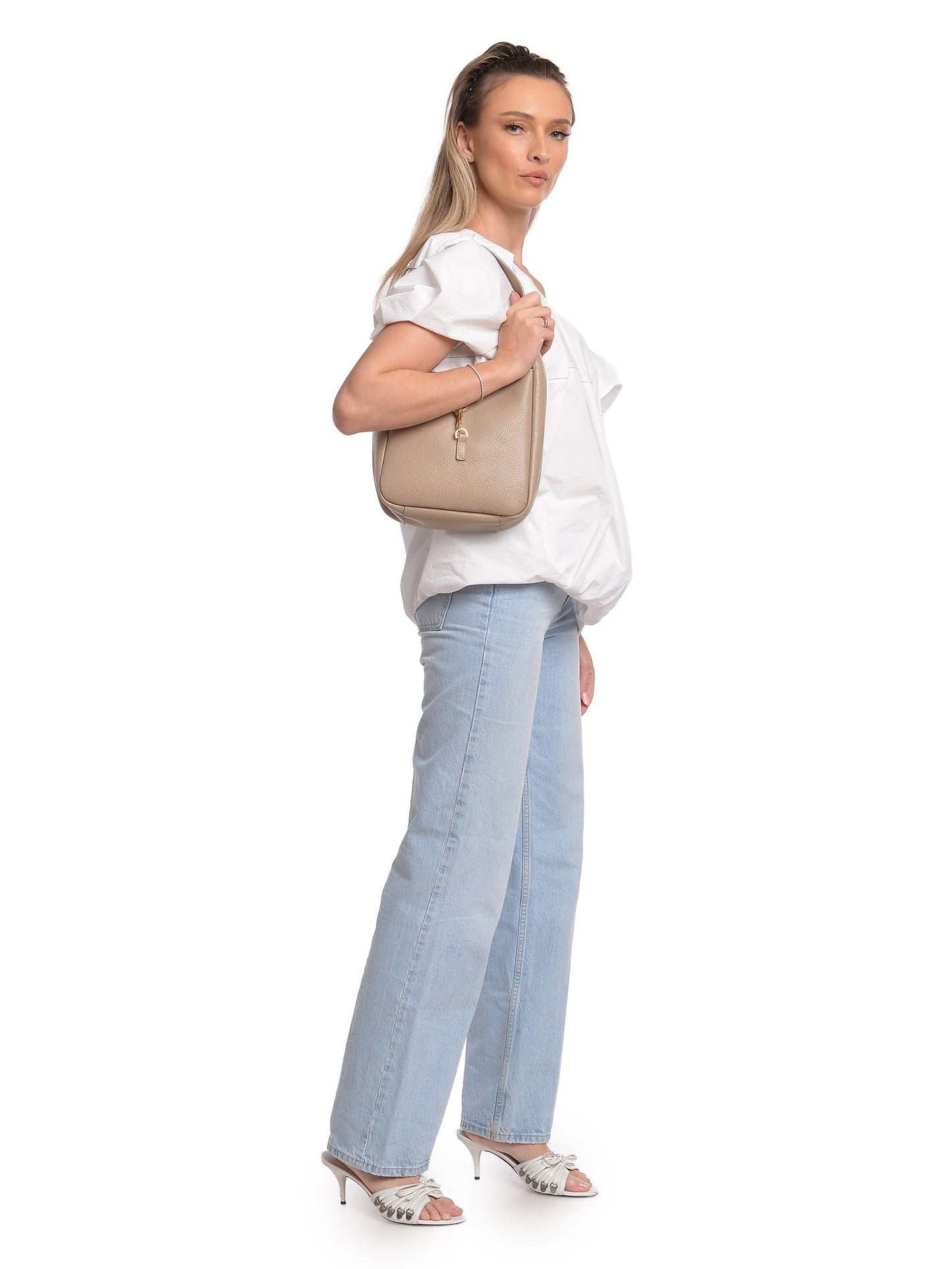Anna Luchini Handbag AL 159 – Handtasche aus echtem Leder, Hergestellt in Italien