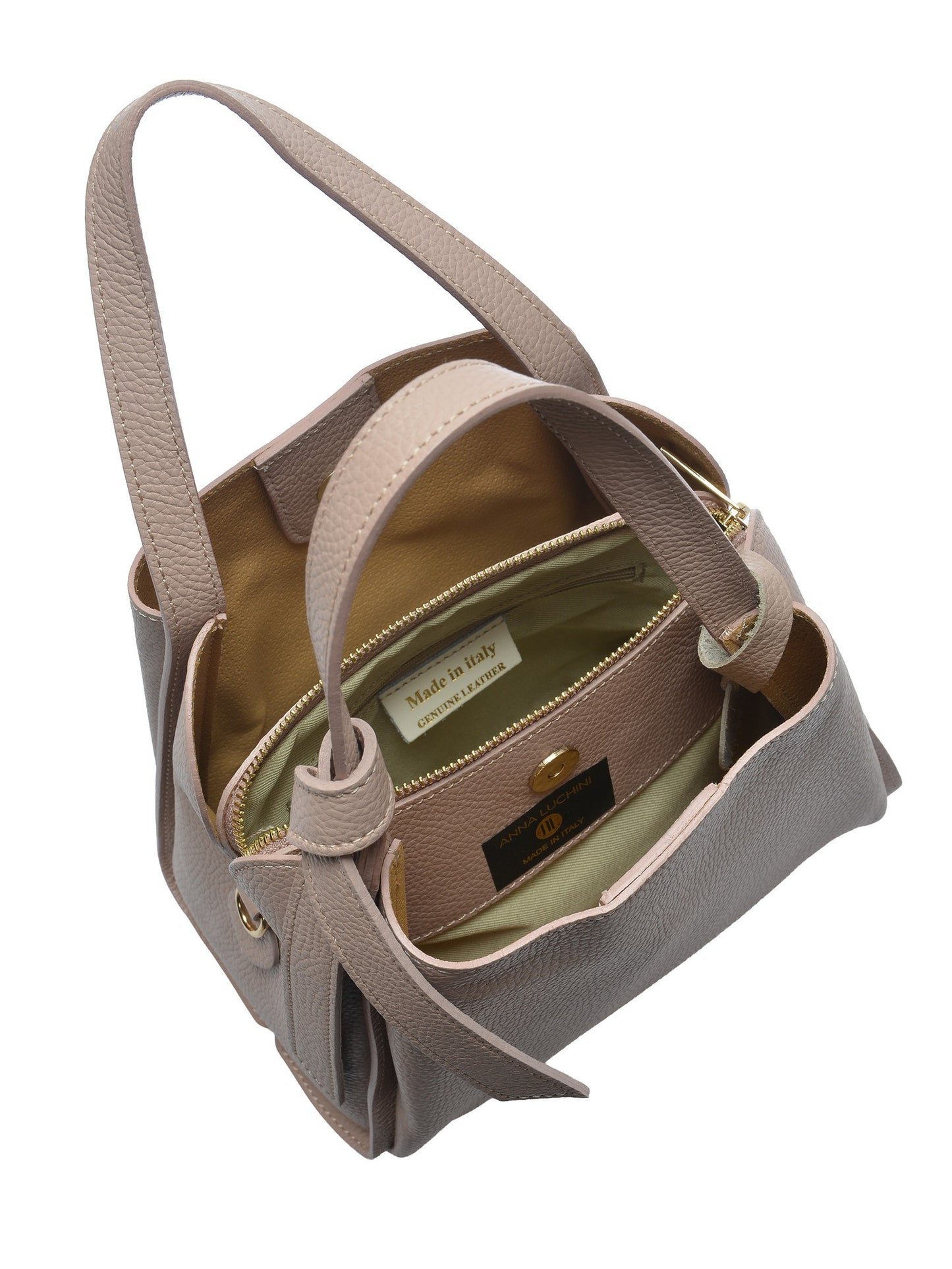 Anna Luchini Tote Bag AL 162T – Handtasche aus echtem Leder, Hergestellt in Italien