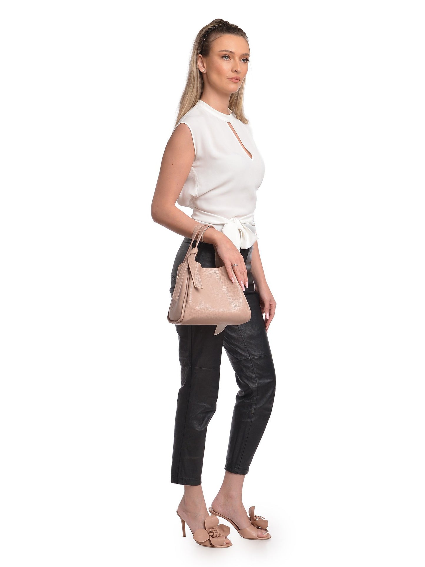 Anna Luchini Tote Bag AL 162T – Handtasche aus echtem Leder, Hergestellt in Italien