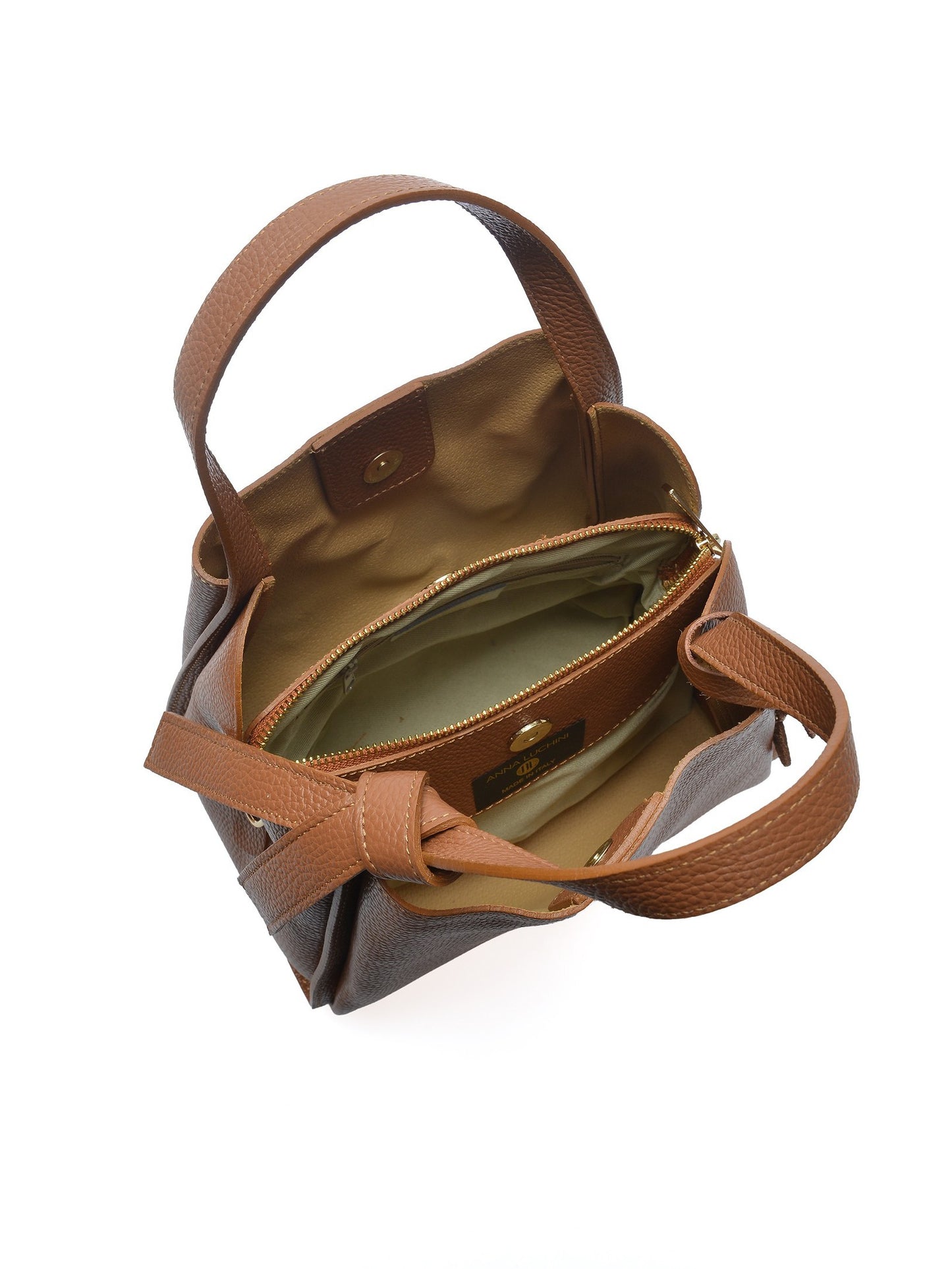 Anna Luchini Tote Bag AL 162T – Handtasche aus echtem Leder, Hergestellt in Italien