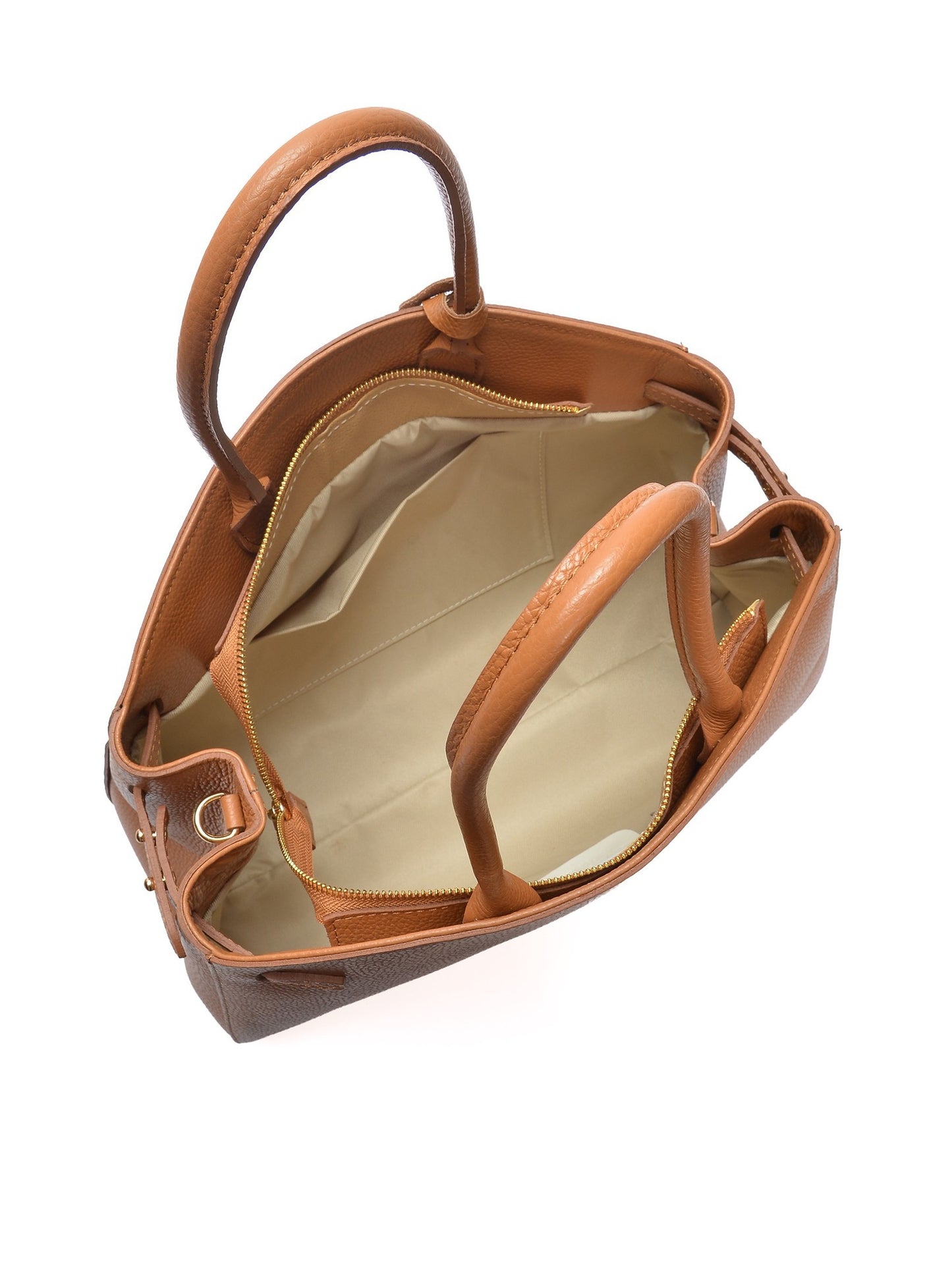 Anna Luchini Tote Bag AL 164T – Handtasche aus echtem Leder, Hergestellt in Italien
