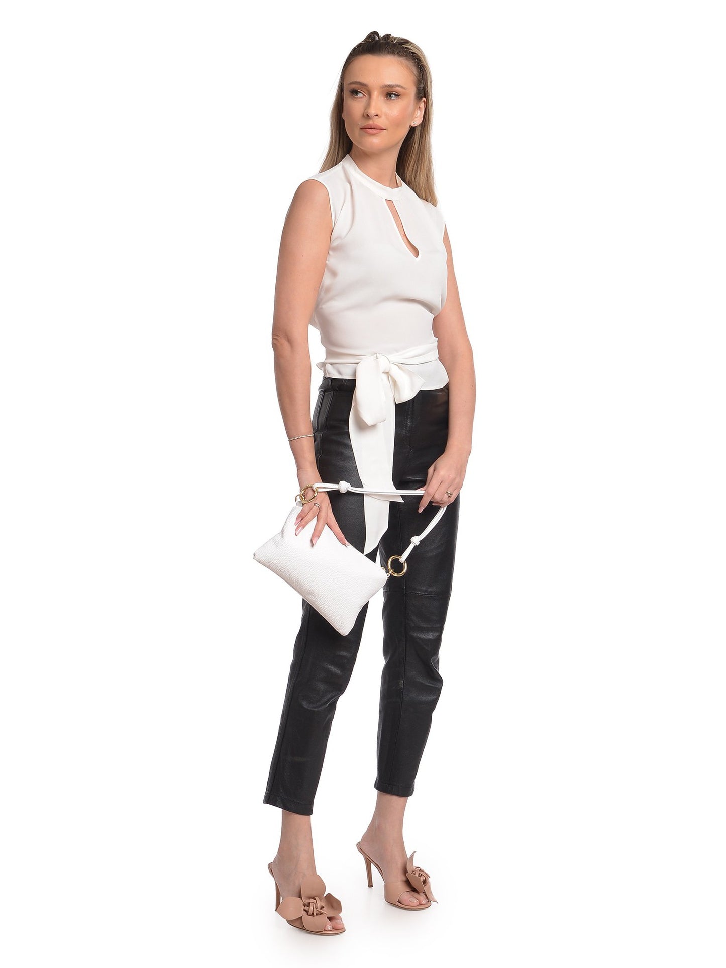 Anna Luchini Shoulder Bag AL 167T – Handtasche aus echtem Leder, Hergestellt in Italien