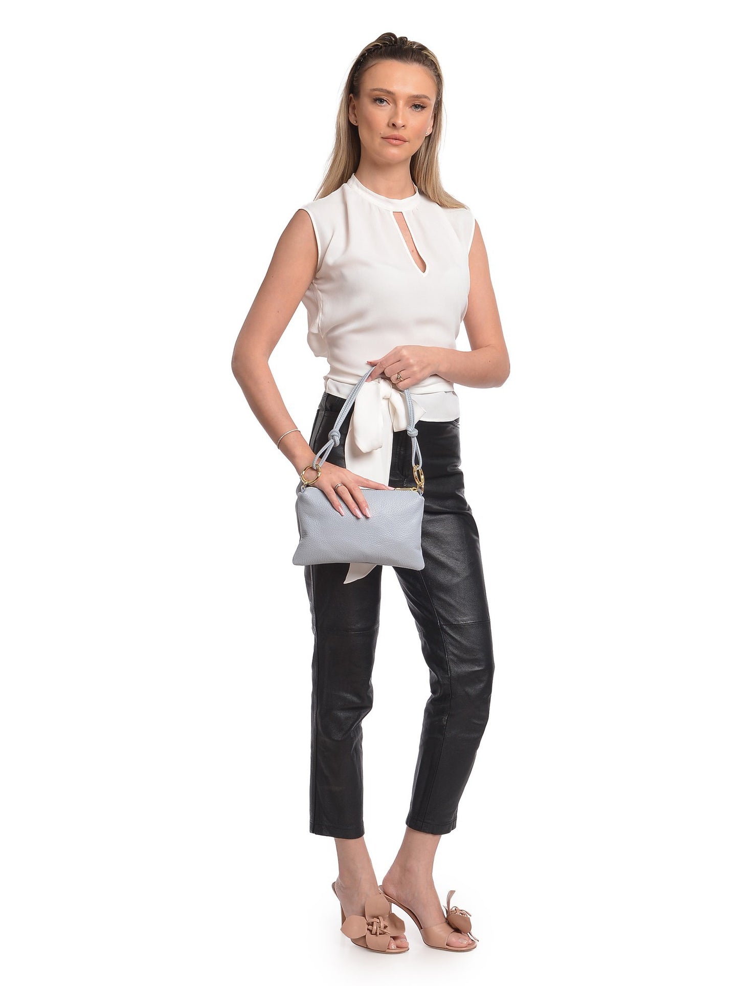 Anna Luchini Shoulder Bag AL 167T – Handtasche aus echtem Leder, Hergestellt in Italien