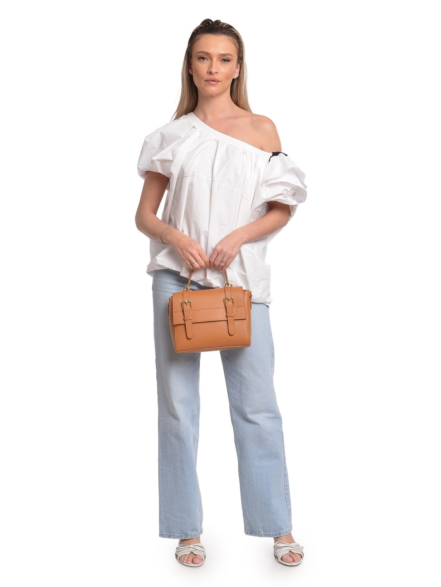 Anna Luchini Tote Bag AL 168T – Handtasche aus echtem Leder, Hergestellt in Italien