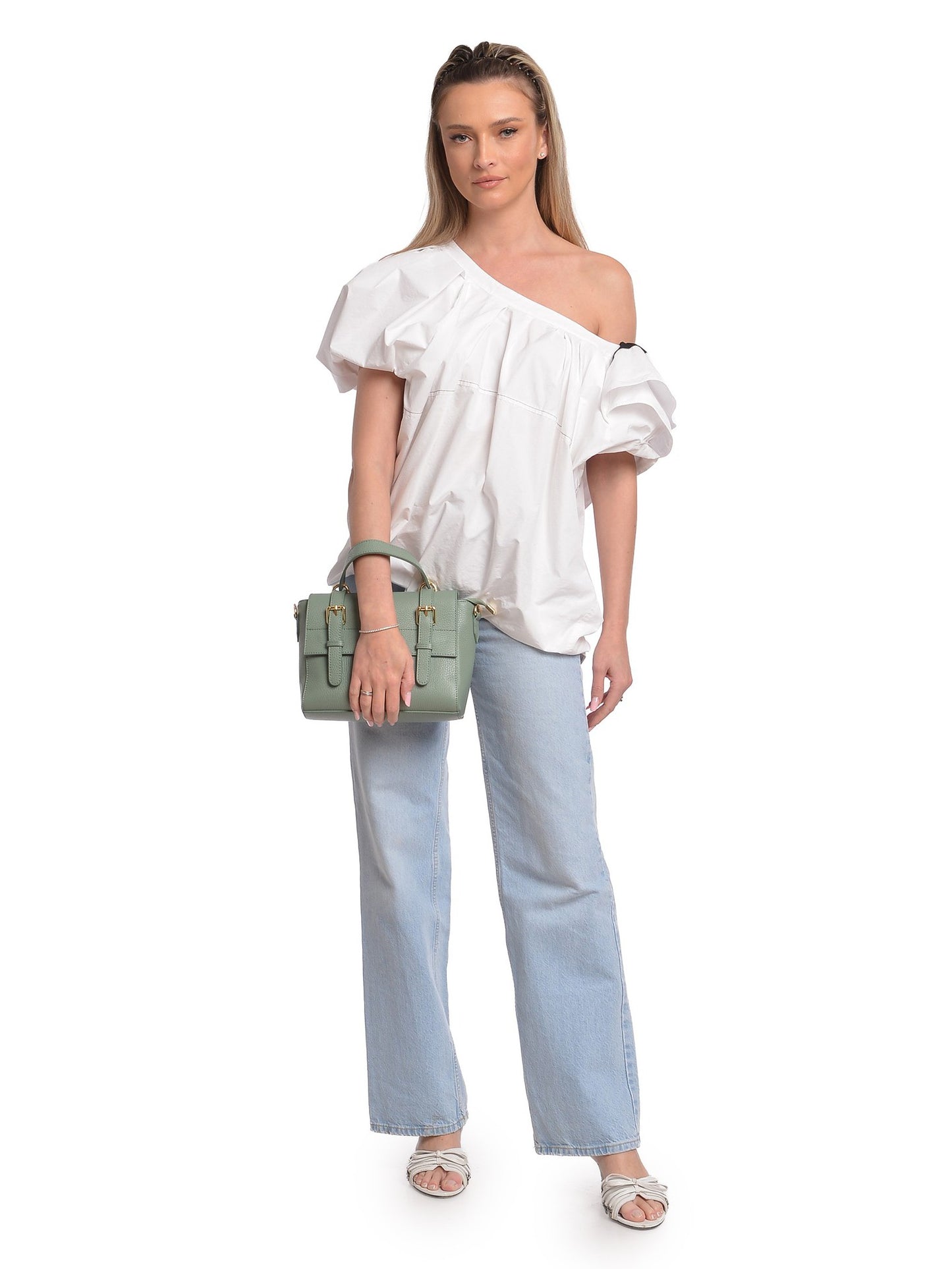Anna Luchini Tote Bag AL 168T – Handtasche aus echtem Leder, Hergestellt in Italien