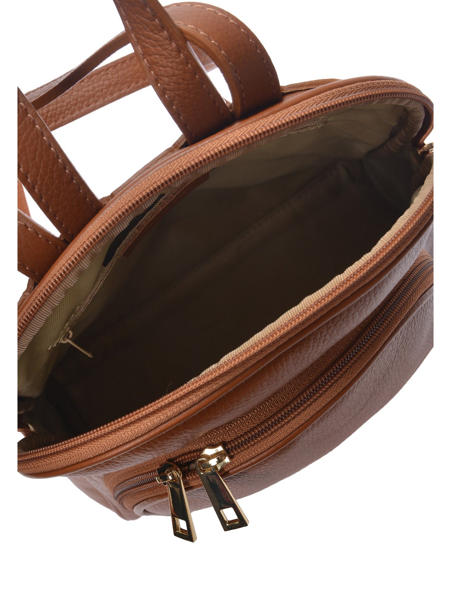 Anna Luchini Backpack AL 169 – Rucksack aus echtem Leder, Hergestellt in Italien