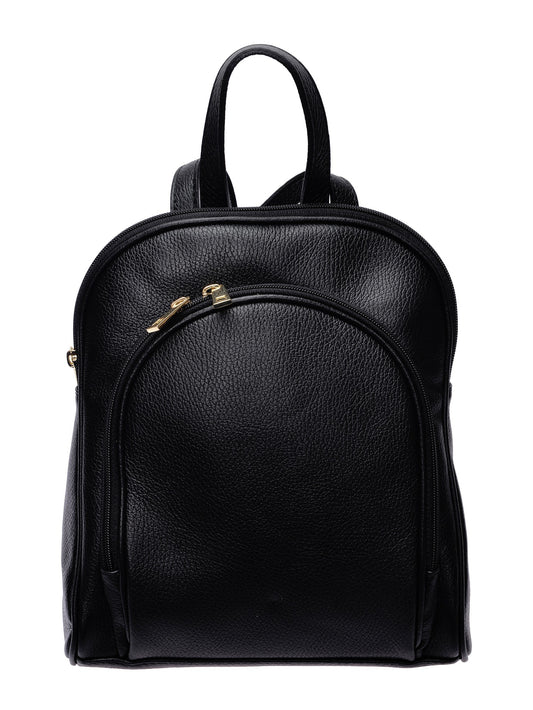 Anna Luchini Backpack AL 169 – Rucksack aus echtem Leder, Hergestellt in Italien