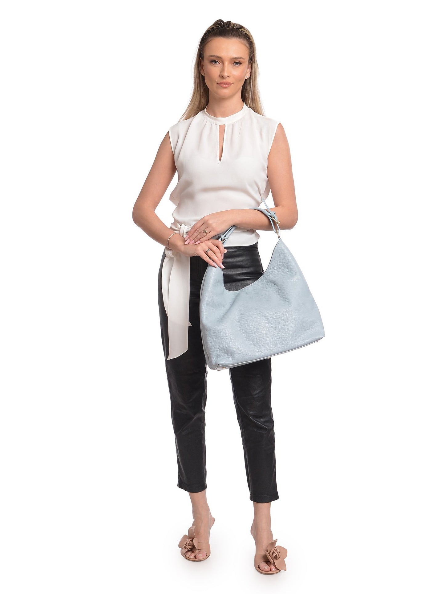 Anna Luchini Shoulder Bag AL 171T – Handtasche aus echtem Leder, Hergestellt in Italien