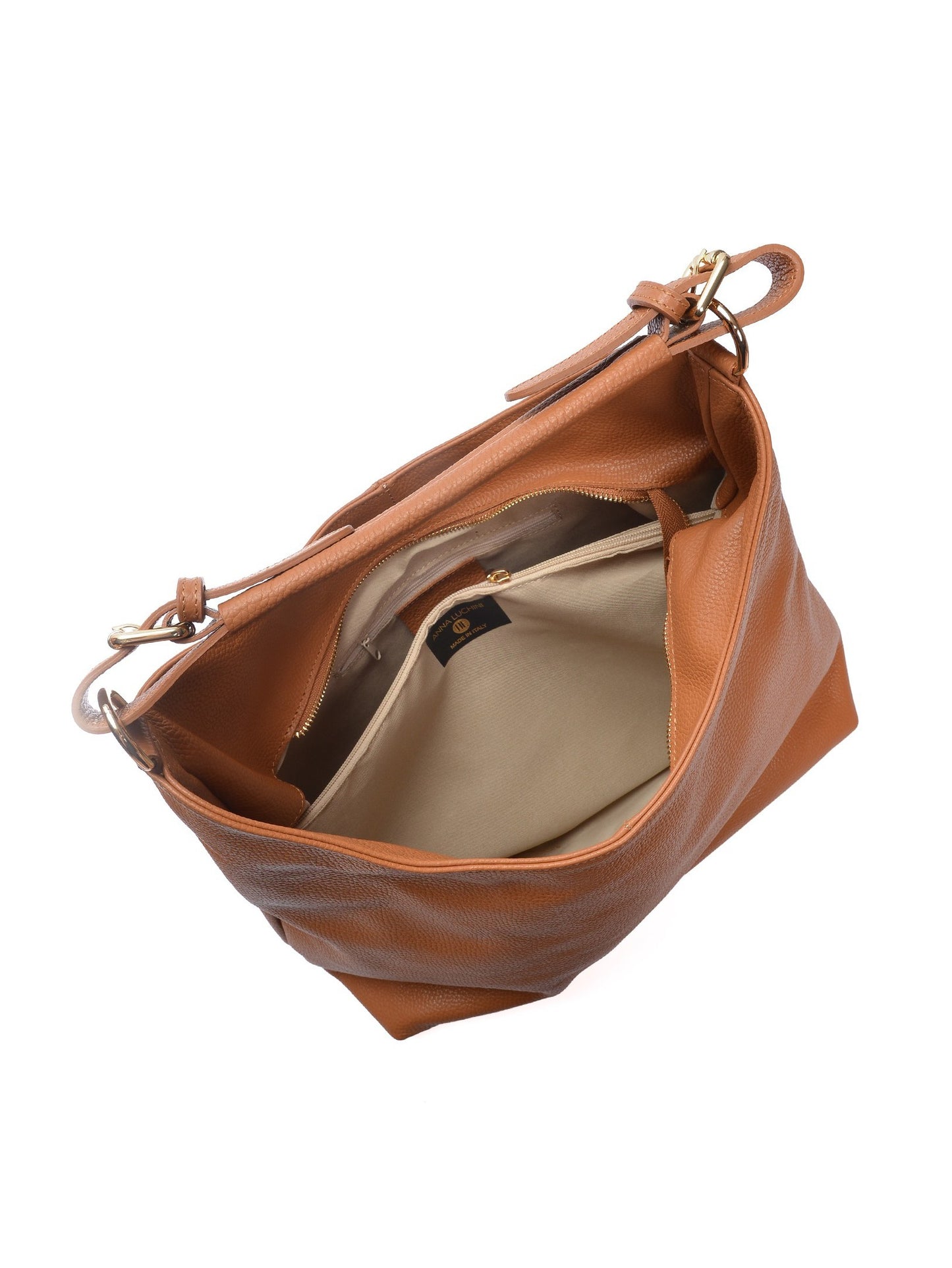 Anna Luchini Shoulder Bag AL 171T – Handtasche aus echtem Leder, Hergestellt in Italien