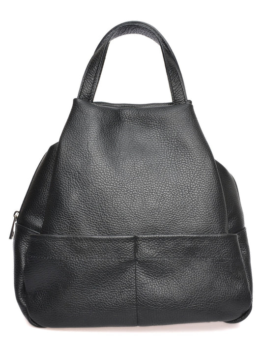 Anna Luchini Backpack AL 1921 – Rucksack aus echtem Leder, Hergestellt in Italien