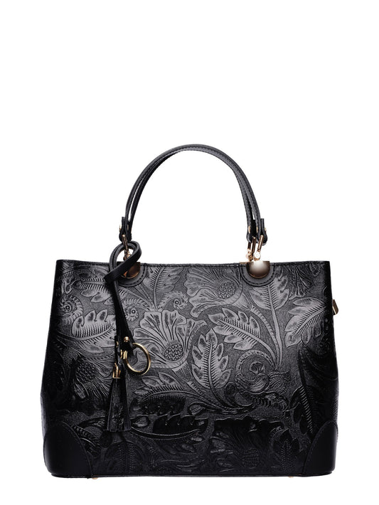 Anna Luchini Tote Bag AL 3165 – Handtasche aus echtem Leder, Hergestellt in Italien