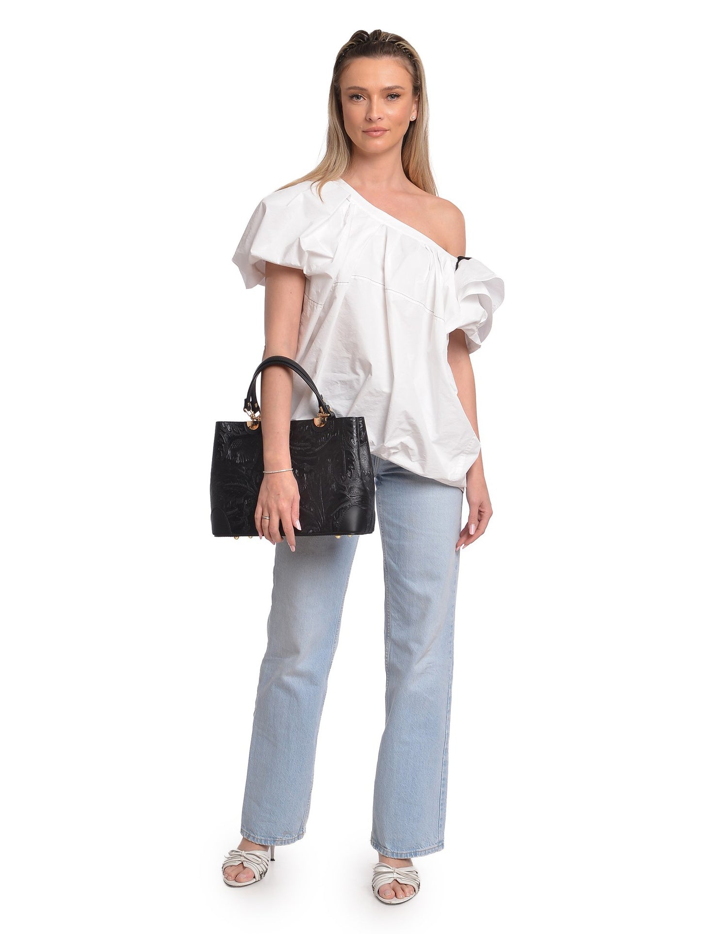 Anna Luchini Tote Bag AL 3165 – Handtasche aus echtem Leder, Hergestellt in Italien