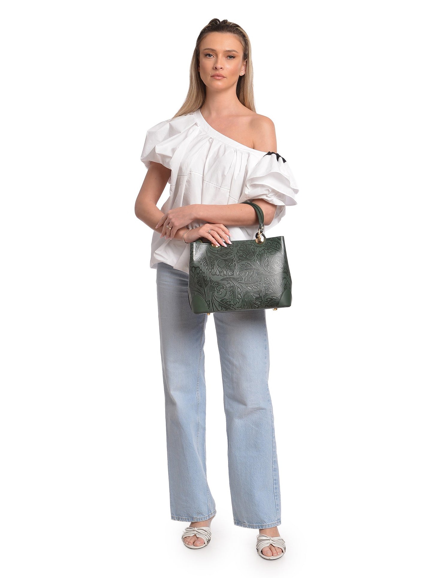 Anna Luchini Tote Bag AL 3165 – Handtasche aus echtem Leder, Hergestellt in Italien