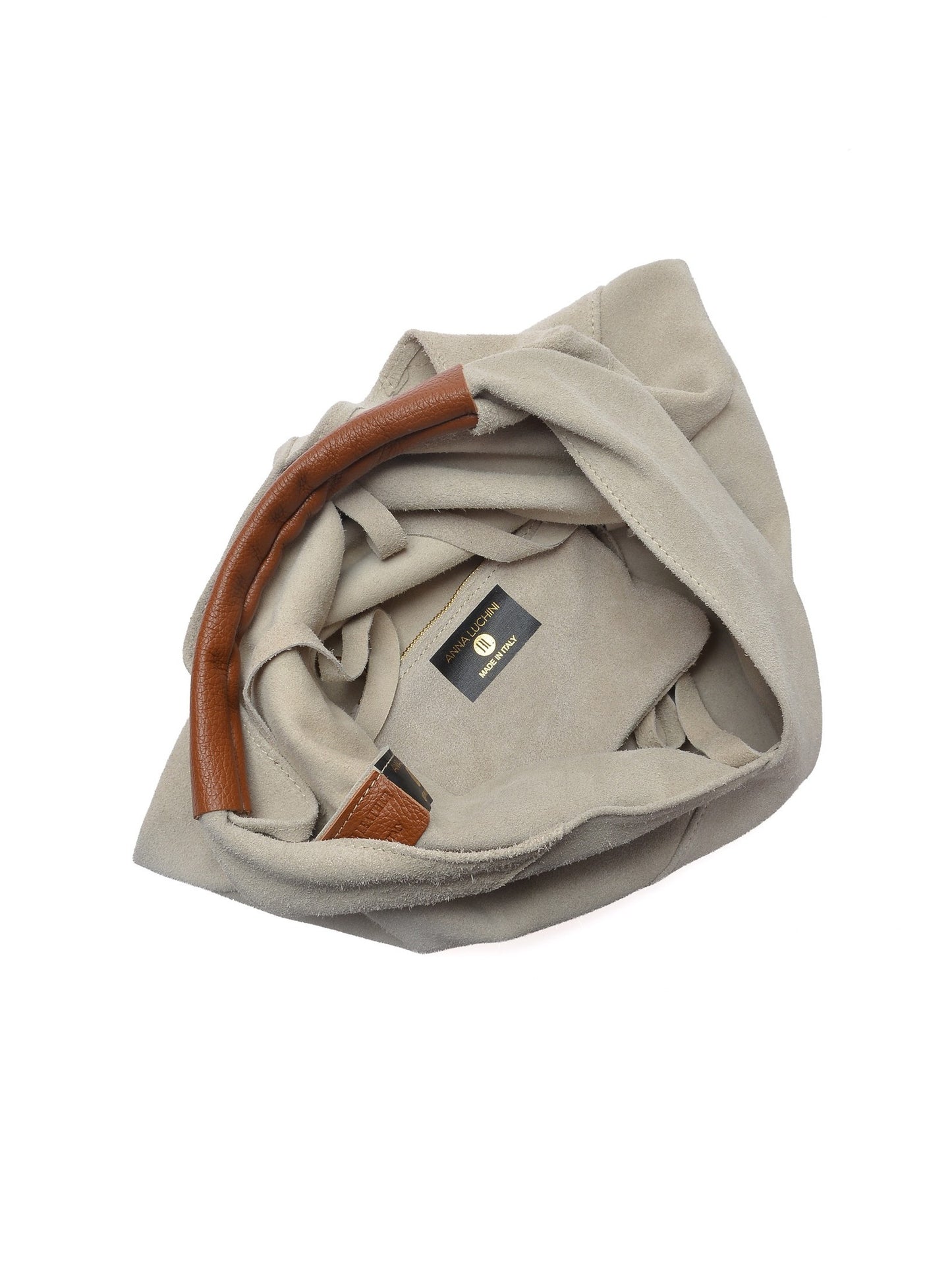 Anna Luchini Hobo Bag AL 8166 – Wildledertasche aus Italien