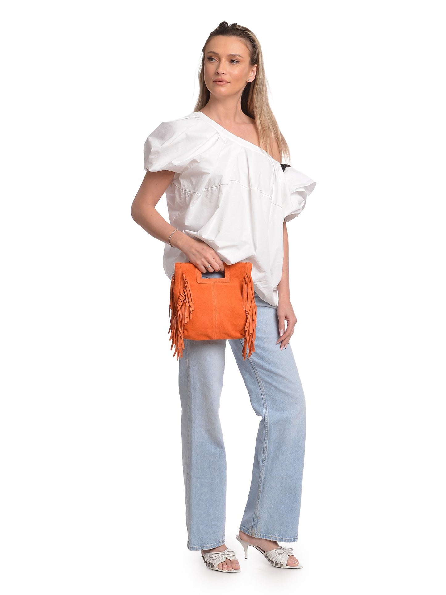 Anna Luchini Tote Bag AL 8197T – Handtasche aus echtem Leder, Hergestellt in Italien