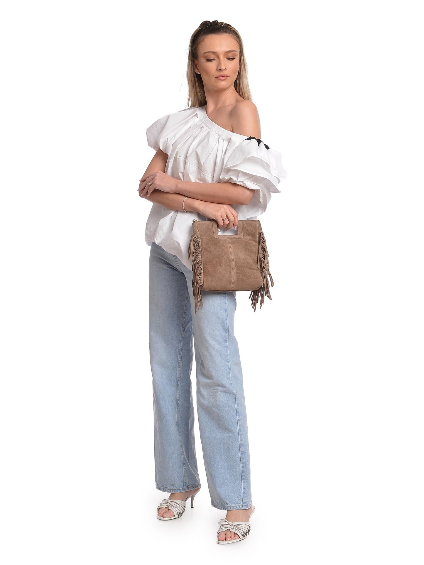 Anna Luchini Tote Bag AL 8197T – Handtasche aus echtem Leder, Hergestellt in Italien
