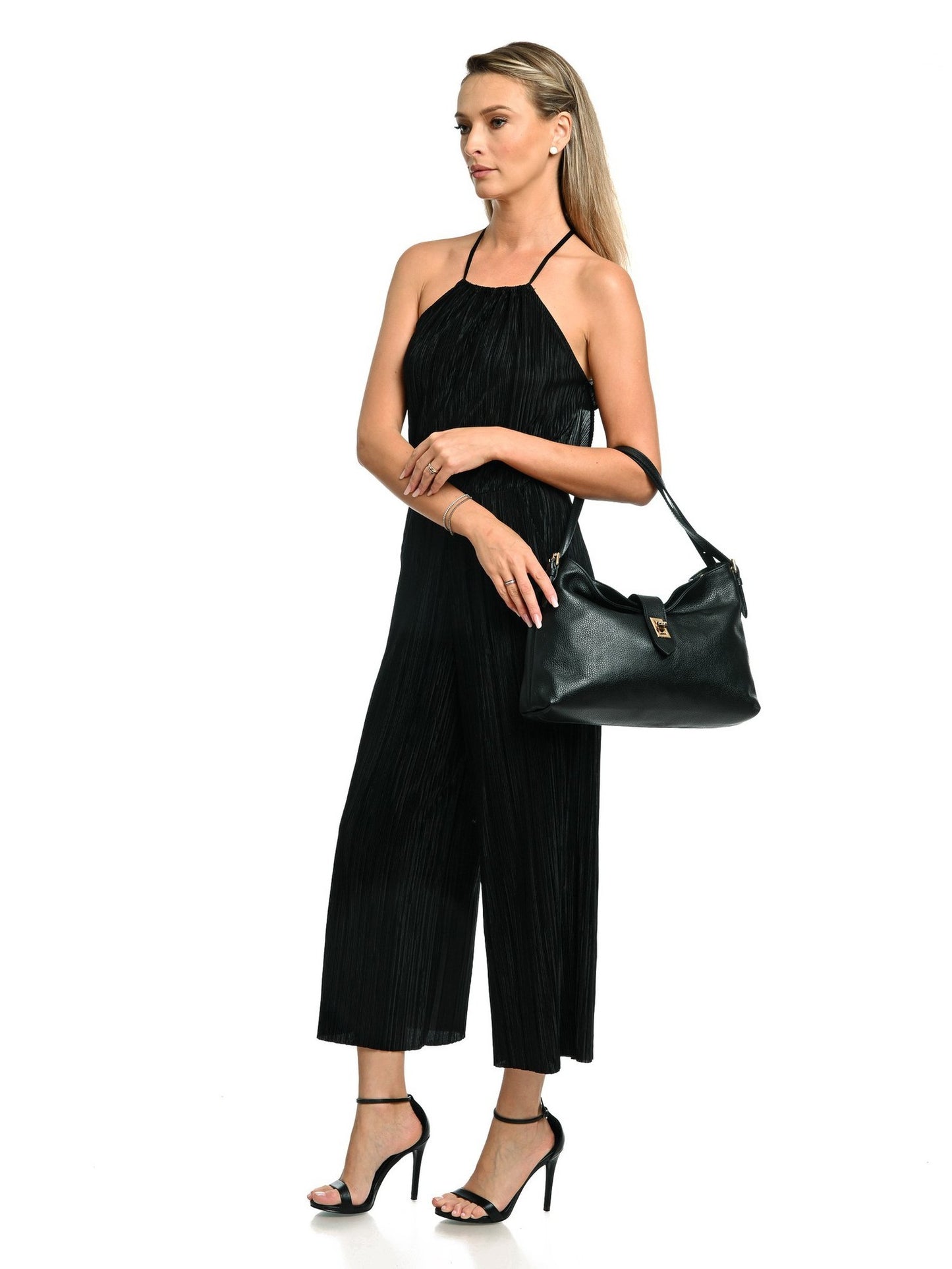 Anna Luchini Shoulder Bag AL SBV 19 – Handtasche aus echtem Leder, Hergestellt in Italien