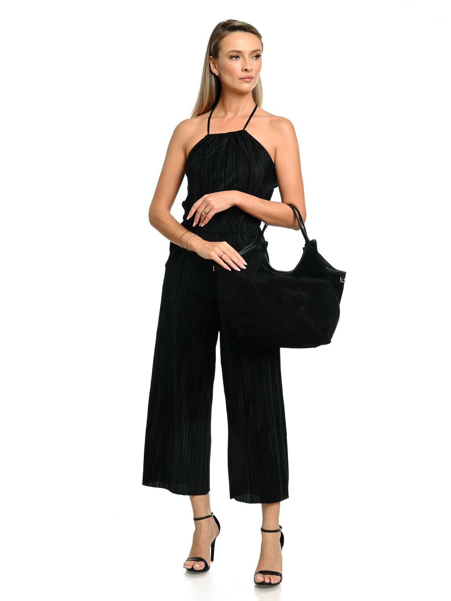 Anna Luchini Hobo Bag AL TSBV 26 – Wildledertasche aus Italien