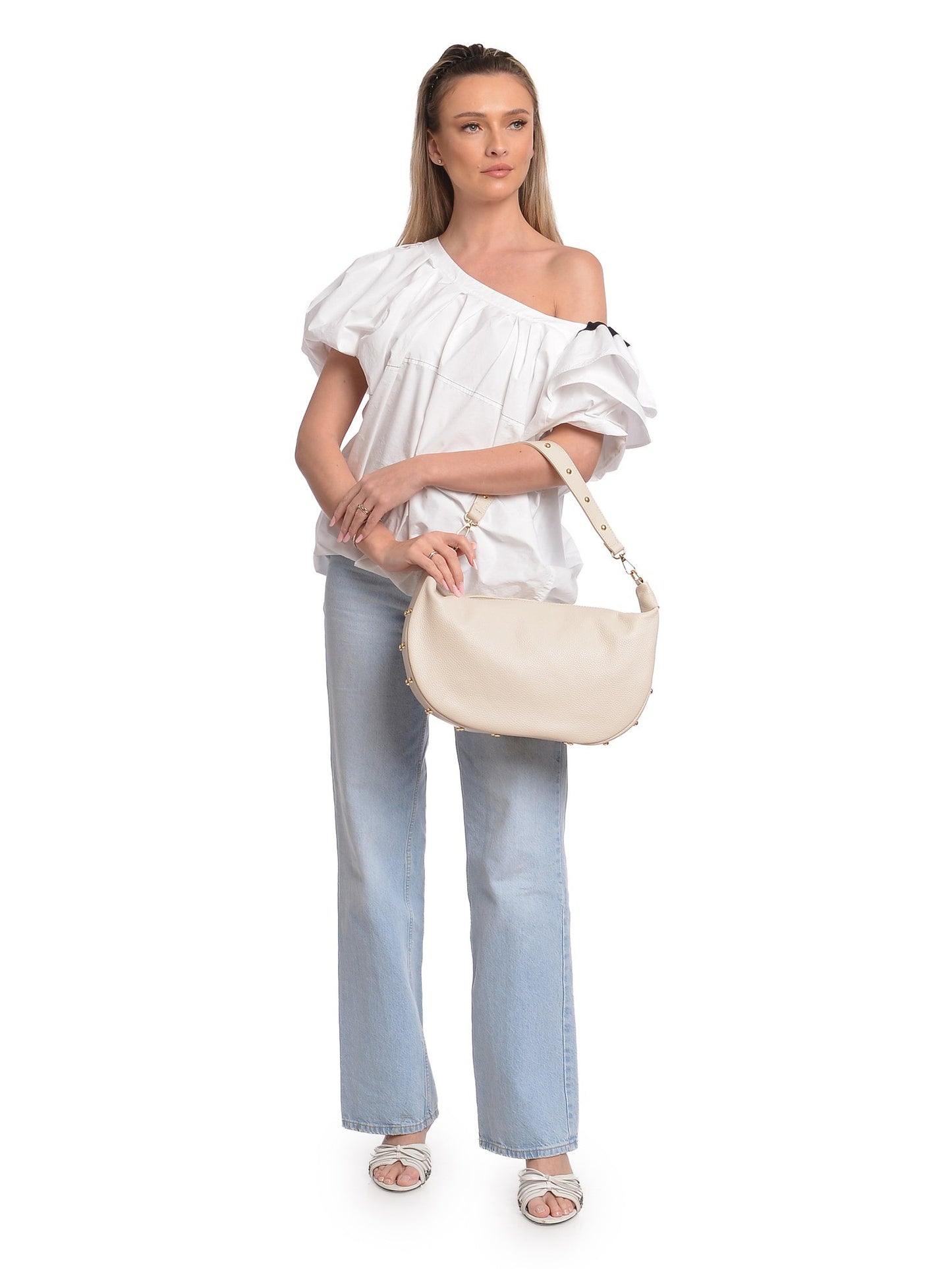 Isabella Rhea Shoulder Bag IR 172 – Handtasche aus echtem Leder, Hergestellt in Italien