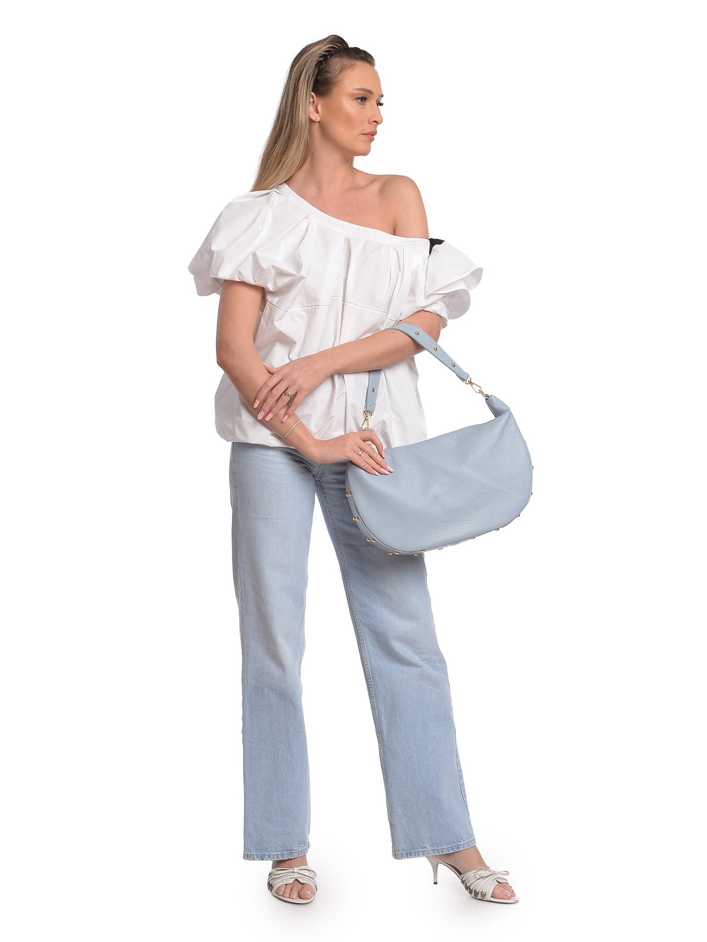 Isabella Rhea Shoulder Bag IR 172 – Handtasche aus echtem Leder, Hergestellt in Italien