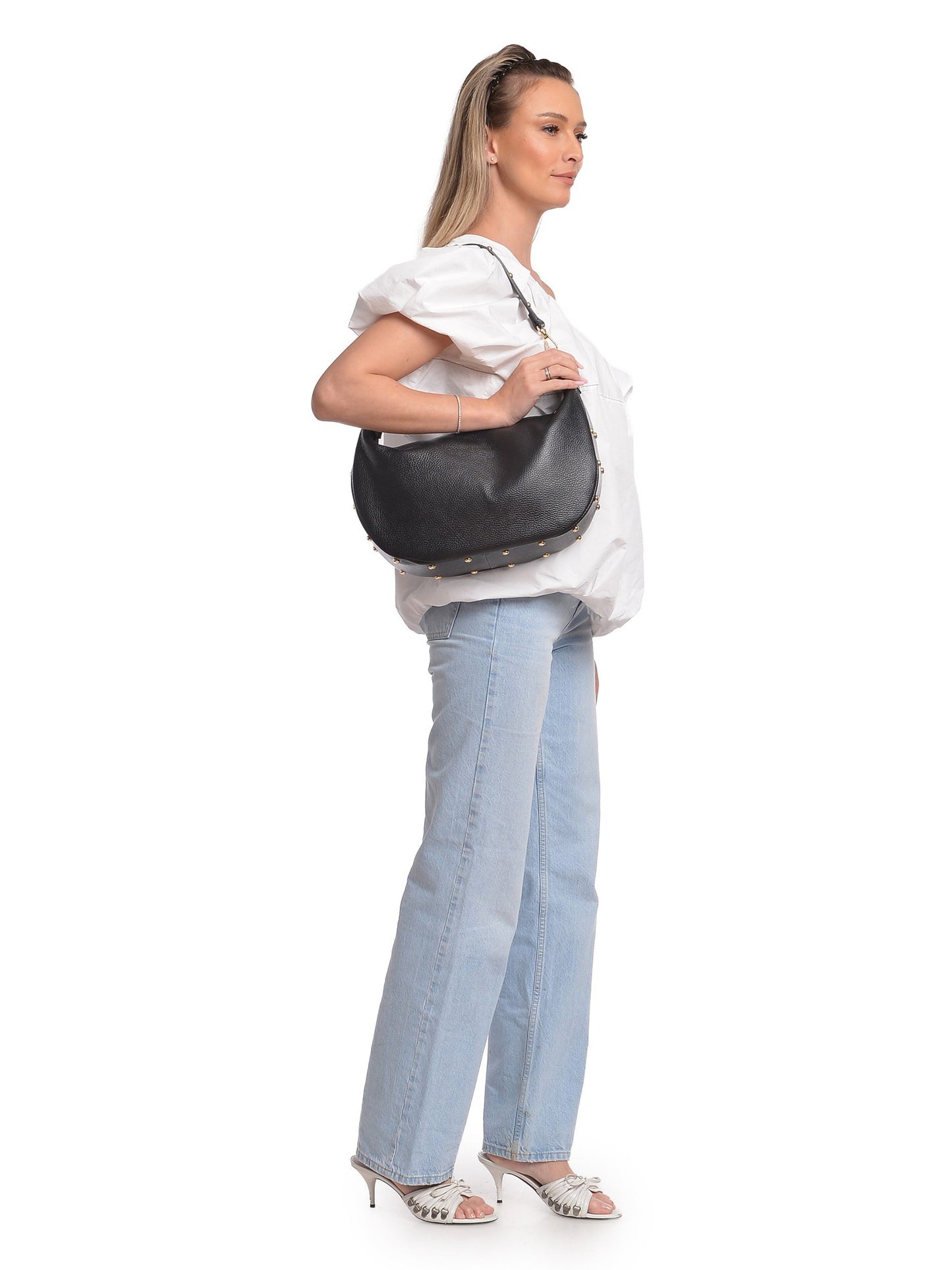Isabella Rhea Shoulder Bag IR 172 – Handtasche aus echtem Leder, Hergestellt in Italien