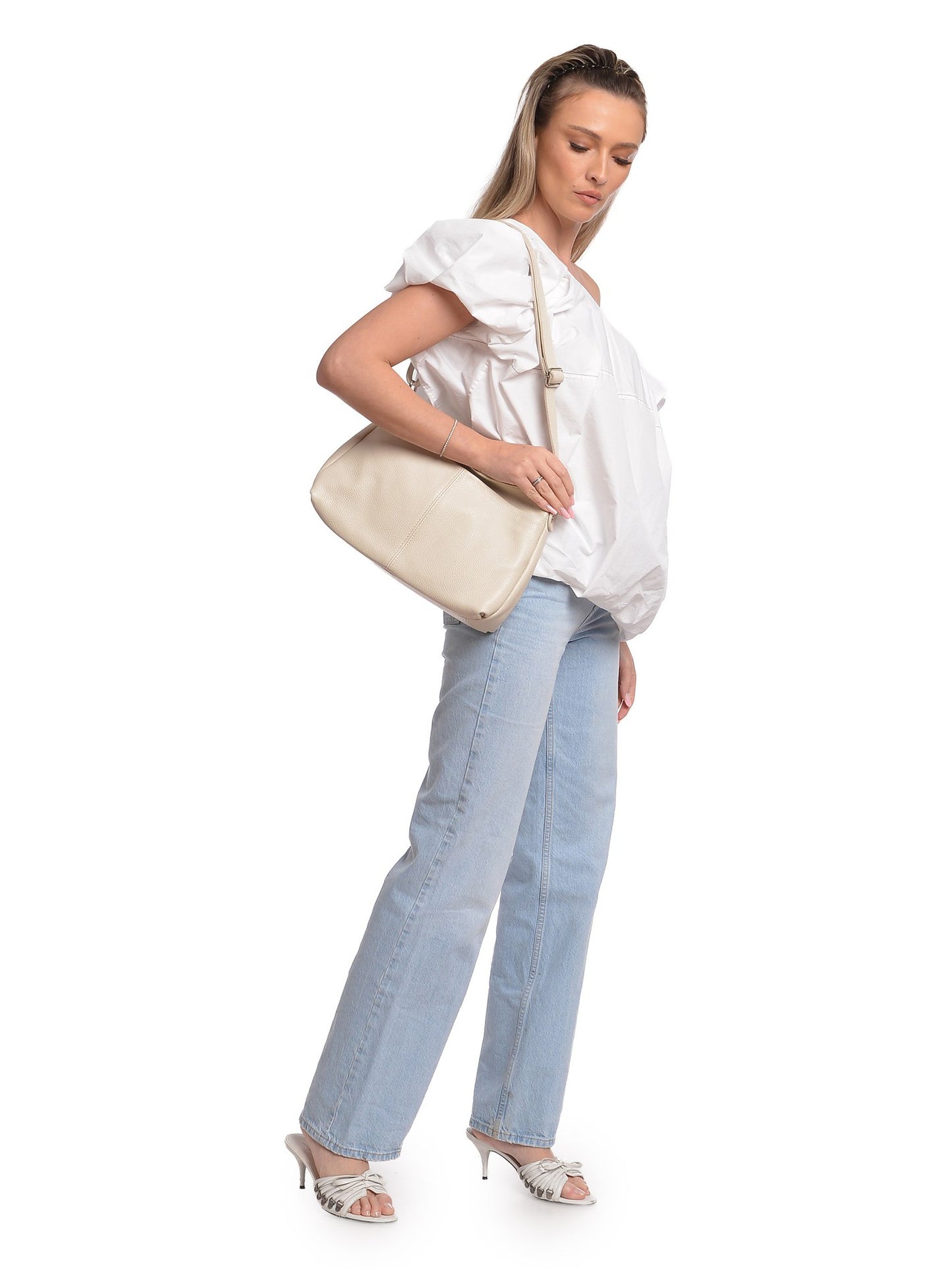 Isabella Rhea Shoulder Bag IR 173 – Handtasche aus echtem Leder, Hergestellt in Italien