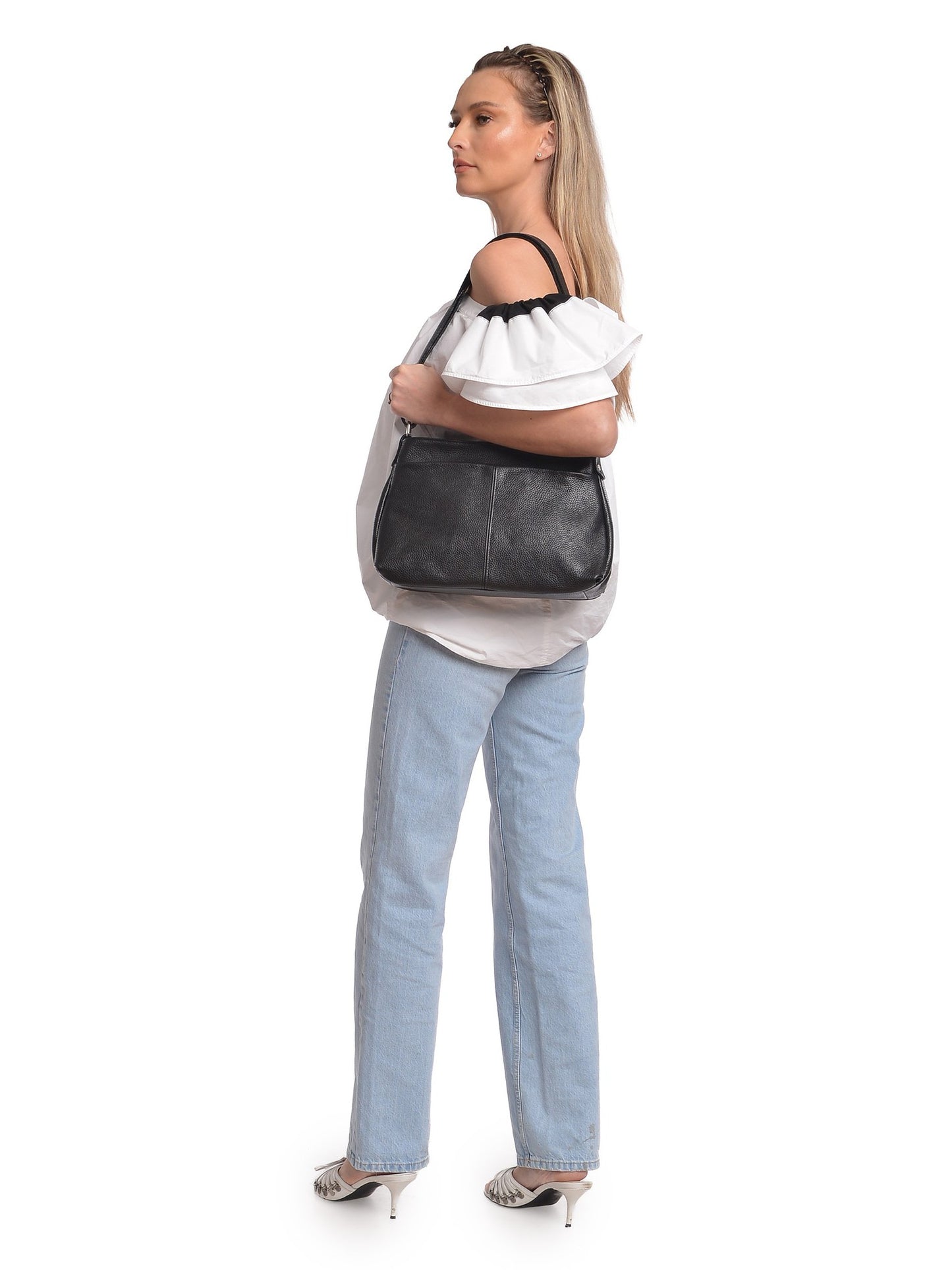 Isabella Rhea Shoulder Bag IR 173 – Handtasche aus echtem Leder, Hergestellt in Italien