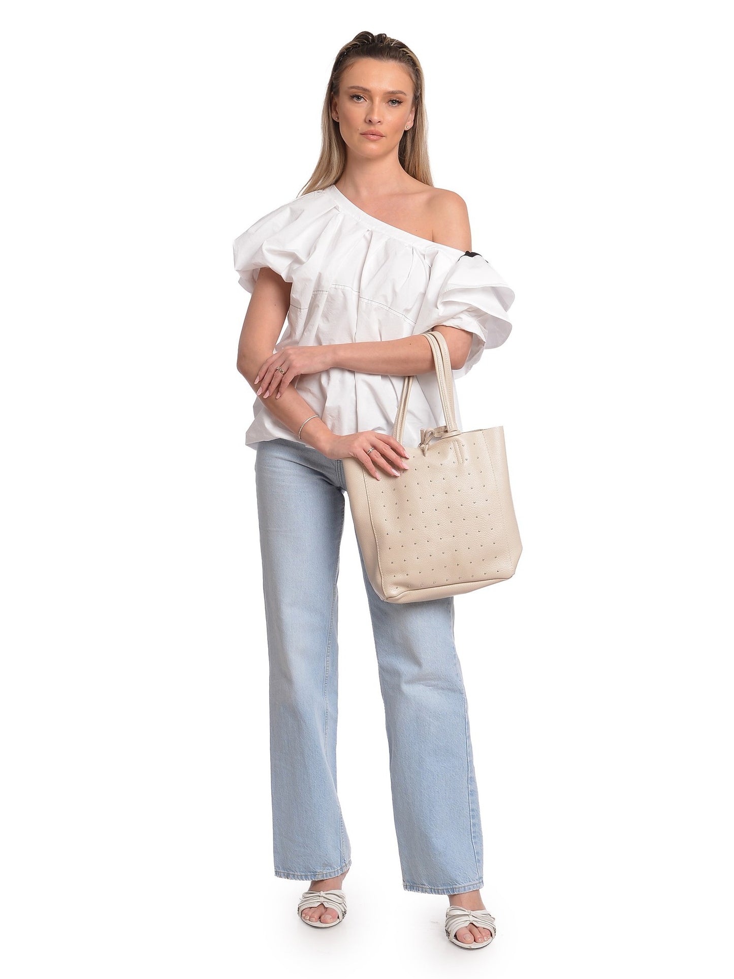 Isabella Rhea Hobo Bag IR 175 – Handtasche aus echtem Leder, Hergestellt in Italien
